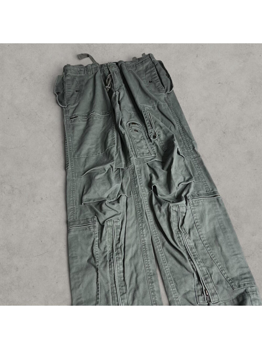 Y2K MiL-TEC by Sturm Relaxed Loose Fit Military-style Parachute Cargo Pants